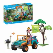 Playmobil - Jucarie de rol Plimbarea animalelor cu vehiculul de teren - ARTPM71854