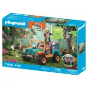 Playmobil - Jucarie de rol Plimbarea animalelor cu vehiculul de teren - ARTPM71854