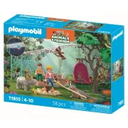 Playmobil - Jucarie de rol Petrecerea aniversara a animalelor - ARTPM71855