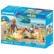 Playmobil - Jucarie de rol Distractie in familie la plaja - ARTPM71906