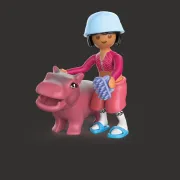 Playmobil - Jucarie de rol Distractia animalelor la baie - ARTPM71950