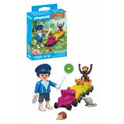 Playmobil - Jucarie de rol Plimbarea animalelor cu locomotiva - ARTPM71951