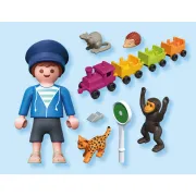 Playmobil - Jucarie de rol Plimbarea animalelor cu locomotiva - ARTPM71951