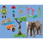Playmobil - Promo Pack Ingrijitor zoo cu elefant - ARTPM72068