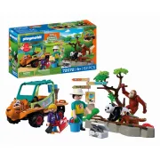 Playmobil - Jucarie de rol Ingrijitor zoo cu vehicul - ARTPM72072