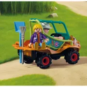 Playmobil - Jucarie de rol Ingrijitor zoo cu vehicul - ARTPM72072