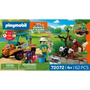 Playmobil - Jucarie de rol Ingrijitor zoo cu vehicul - ARTPM72072