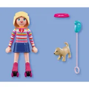 Playmobil - Barbie in stil Malibu la plimbare pe role - ARTPM72126