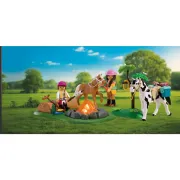 Playmobil - Jucarie de rol Excursie calare si foc de tabara - ARTPM72132