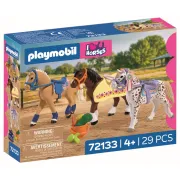 Playmobil - Set 3 cai pentru colectionat - ARTPM72133