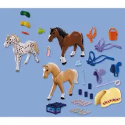 Playmobil - Set 3 cai pentru colectionat - ARTPM72133