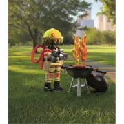 Playmobil - Figurina pompier si gratar - ARTPM72149