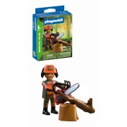 Playmobil - Figurina muncitor forestier cu drujba - ARTPM72150