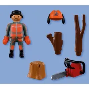 Playmobil - Figurina muncitor forestier cu drujba - ARTPM72150