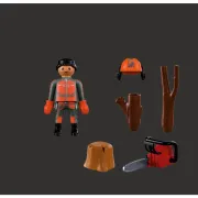 Playmobil - Figurina muncitor forestier cu drujba - ARTPM72150