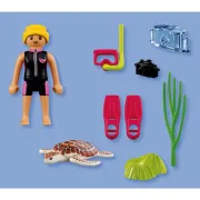 Playmobil - Figurina scafandru si testoasa - ARTPM72151