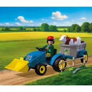 Playmobil - Jucarie de rol Tractor mic cu grebla pentru adunat fan - ARTPM72163