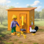 Playmobil - Jucarie de rol Cotetul gainilor - ARTPM72168