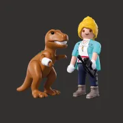 Playmobil - Set 2 figurine exploratoare si T-Rex - ARTPM72172