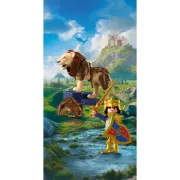 Playmobil - Jucarie de rol Leu cu cavaler auriu - ARTPM72212
