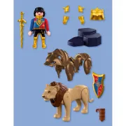 Playmobil - Jucarie de rol Leu cu cavaler auriu - ARTPM72212