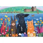 Ravensburger - Puzzle animalute la castelul Eilean Donan 1000 piese - ARTRVSPA01575