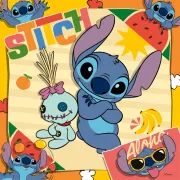 Ravensburger - Puzzle Disney Stitch 3x49 piese - ARTRVSPC04114
