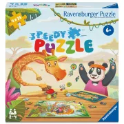 Ravensburger - Puzzle interactiv cu buton sonor pentru testarea rapiditatii animalute jucause 4x35 piese - ARTRVSPC04171