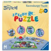 Ravensburger - Puzzle interactiv cu buton sonor pentru testarea rapiditatii Disney Stitch 4x35 piese - ARTRVSPC04178