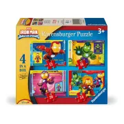 Ravensburger - Puzzle Iron Man si prietenii 4 buc in cutie 12 16 20 24 piese - ARTRVSPC04190