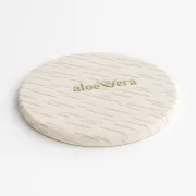 Topper ferm saltea rotunda pat bebe Fiber 70x70x3 cm husa Jacquard - ASC6427968155353