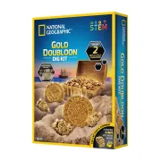 National Geographic - Set educativ Descopera doua replici de dubloni si trei exemplare de pirita - ARTNG20011