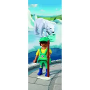 Playmobil - Jucarie de rol Ingrijitor zoo si urs polar - ARTPM72090