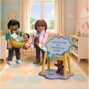 Playmobil - Set cadou pentru nastere Familie cu bebelus - ARTPM72186
