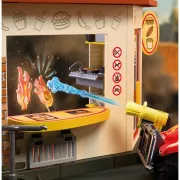 Playmobil - Jucarie de rol ATV de pompieri si fast food - ARTPM72195