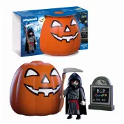Playmobil - Dovleac de Halloween si Figurina moartea cu coasa - ARTPM72357