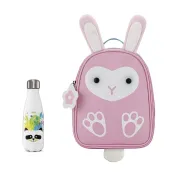 Kit geanta Chicco Iepuras cu termos inox Panda cadou, 350 ml, roz, 3 ani+ CHC1640212-8