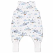 Sac De Dormit De Vara Cu Picioare Amy Calatorii Printre Nori, Viscoza Din Bambus, 1 Tog, Marimea S (80-86cm), 62x50cm ,   Cu E Osete Integrate Pjb85718