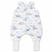 Sac De Dormit De Vara Cu Picioare Amy Calatorii Printre Nori, Viscoza Din Bambus, 1 Tog, Marimea S (80-86cm), 62x50cm ,   Cu E Osete Integrate Pjb85718