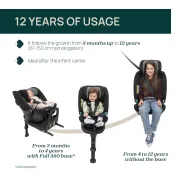 Scaun auto Chicco FullSeat 360 i-Size, 61-150 cm, conectori tip Isofix, 3luni-12ani CHC8718945-8