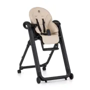 Scaun de masa, Petite&Mars, Tasty, Multifunctional 3 in 1, Pana la 15 kg, Reglabil pe inaltime in 7 pozitii, Spatar reglabil pana la 175 grade, Suport picioare si tavita reglabile, Cu roti, Pliabil, Aluminiu, 6-36 luni, Bej BYN361375