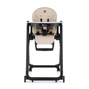 Scaun de masa, Petite&Mars, Tasty, Multifunctional 3 in 1, Pana la 15 kg, Reglabil pe inaltime in 7 pozitii, Spatar reglabil pana la 175 grade, Suport picioare si tavita reglabile, Cu roti, Pliabil, Aluminiu, 6-36 luni, Bej BYN361375
