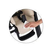 Scaun de masa, Petite&Mars, Tasty, Multifunctional 3 in 1, Pana la 15 kg, Reglabil pe inaltime in 7 pozitii, Spatar reglabil pana la 175 grade, Suport picioare si tavita reglabile, Cu roti, Pliabil, Aluminiu, 6-36 luni, Roz BYN361791