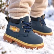 Ghetute imblanite, superbaby model ok fashion, bleumarine, baieti, piele ecologica