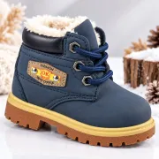 Ghetute imblanite, superbaby model ok fashion, bleumarine, baieti, piele ecologica