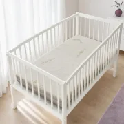 Saltea DualNest 115x60x10 cm pentru bebelusi in 3 straturi Husa Jacquard Deluxe - ASC6427968155384