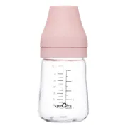 Biberon pa anticolici premium cu tetina s, roz (160 ml)