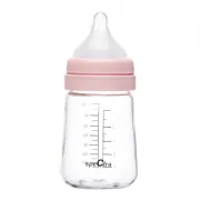Biberon pa anticolici premium cu tetina s, roz (160 ml)