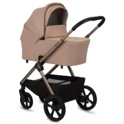 Carucior 2 in 1, Lionelo, Carmine, Parte sport si Landou anti-reflux, Salteluta ventilata, Reglare spatar, Suport de picioare, Maner reglabil, Sustine 22 kg, Cu accesorii, 0 luni+, Bej BYNLO-CARMINE_2IN1_BEIGE_SAND