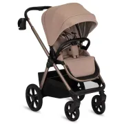 Carucior 2 in 1, Lionelo, Carmine, Parte sport si Landou anti-reflux, Salteluta ventilata, Reglare spatar, Suport de picioare, Maner reglabil, Sustine 22 kg, Cu accesorii, 0 luni+, Bej BYNLO-CARMINE_2IN1_BEIGE_SAND